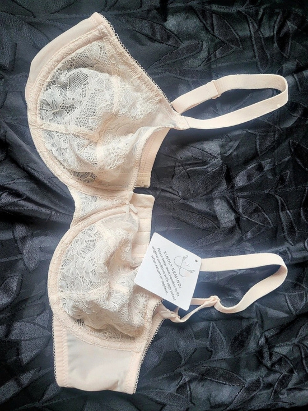 Lace Floral Bra Size 34C Like New